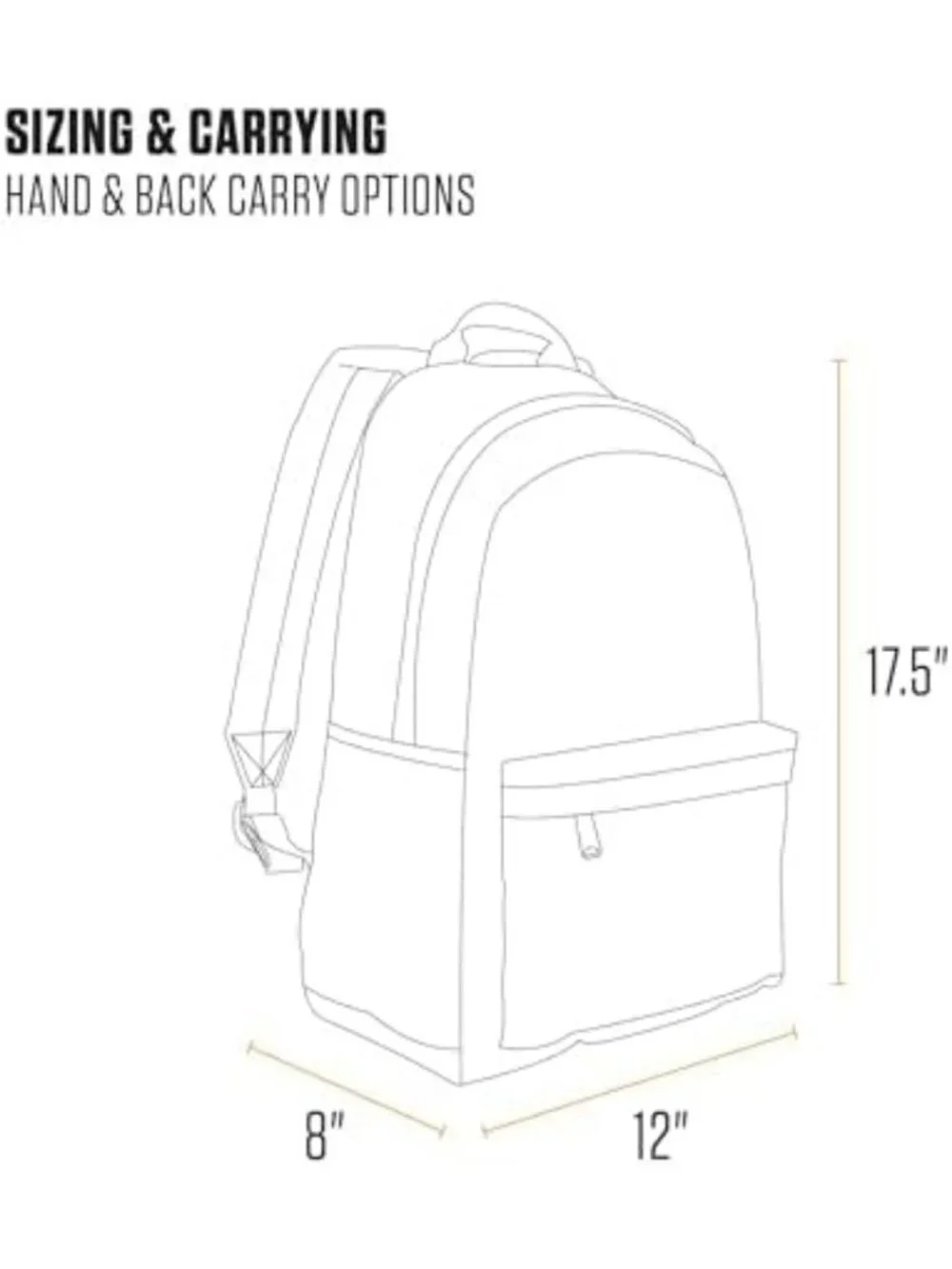 Stylish 21L Backpack in Gravel - Durable, Versatile, Perfect for School & Travel
